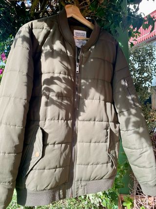 Chaqueta bomber verde militar chico XL