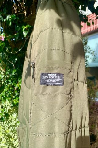 Chaqueta bomber verde militar chico XL