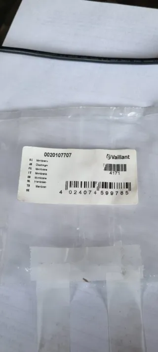 Membrana Calentador Agua Vaillant 63 mm
