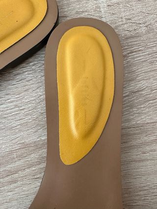 Sandalias Lefties T39 Mostaza Trenzadas