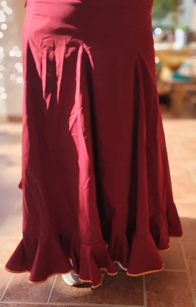 Maillot flamenca roja con volantes