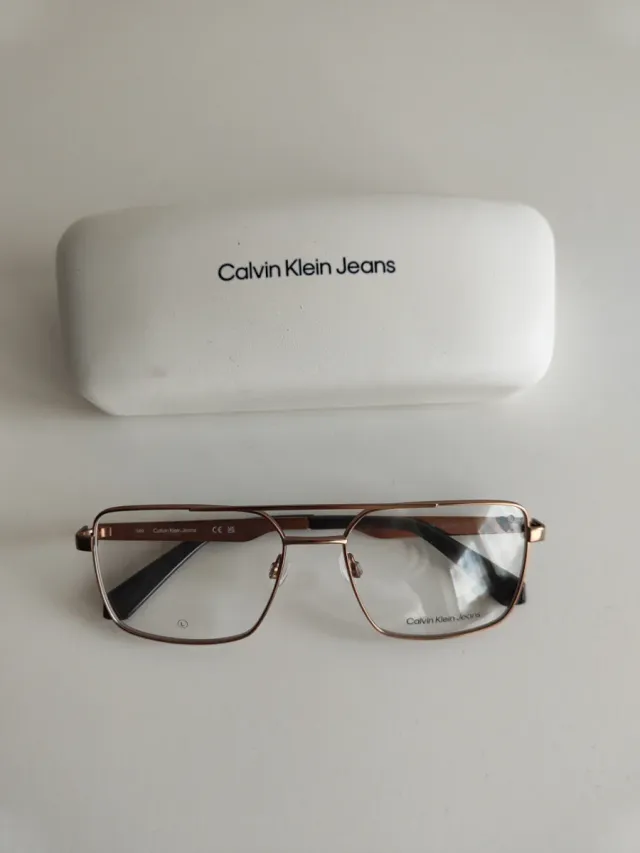 Occhiali Calvin Klein Jeans Uomo Oro Nero