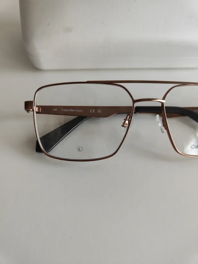 Occhiali Calvin Klein Jeans Uomo Oro Nero