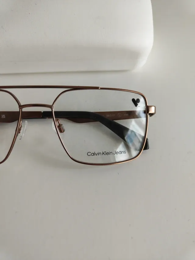 Occhiali Calvin Klein Jeans Uomo Oro Nero