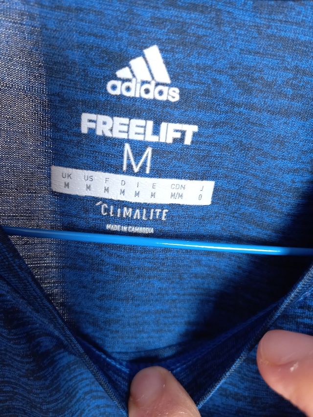 Camiseta Adidas FreeLift Climalite Azul Talla M