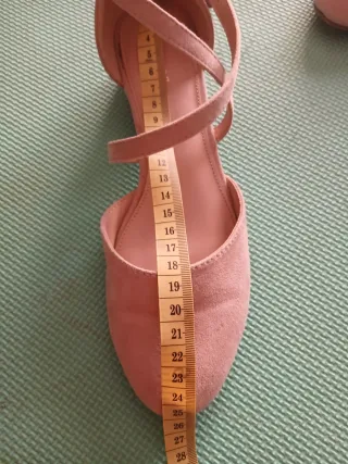 Zapatos tacón bajo rosa