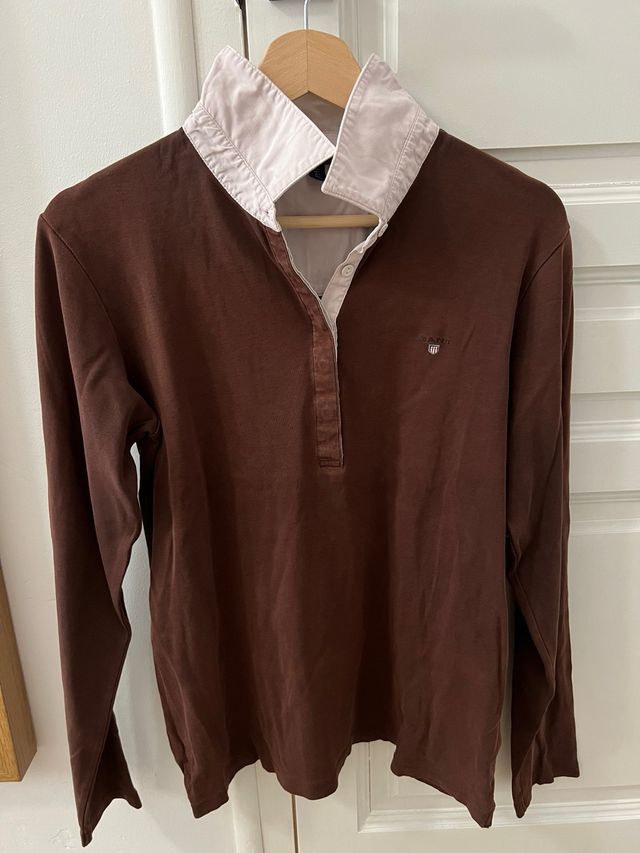 Polo Gant Marrón Talla L Mujer