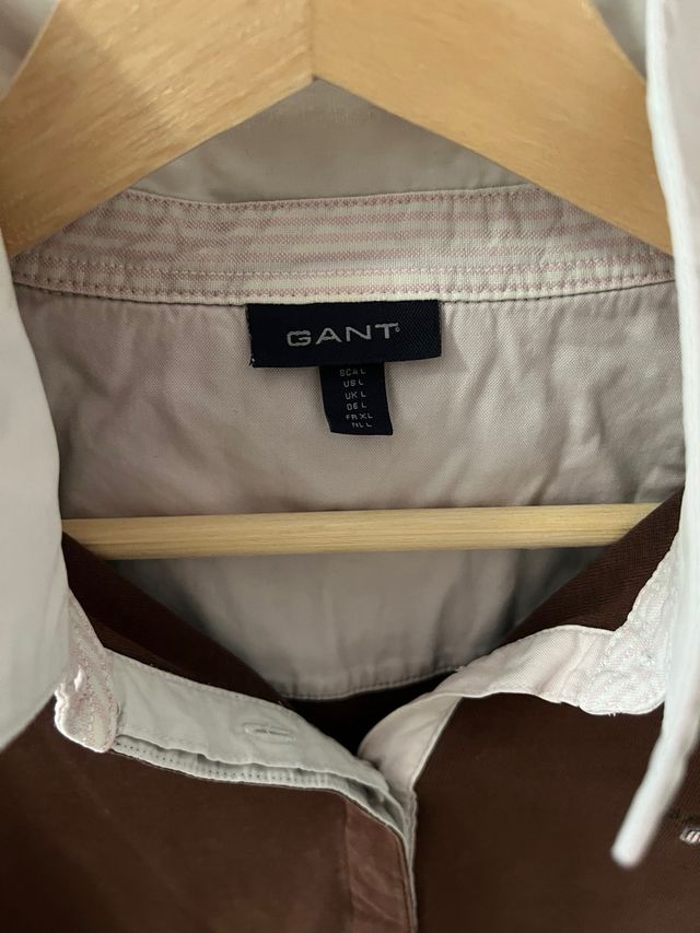 Polo Gant Marrón Talla L Mujer