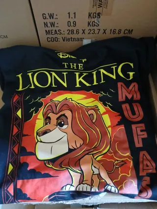 Camiseta Disney El Rey León Mufasa Talla Xl