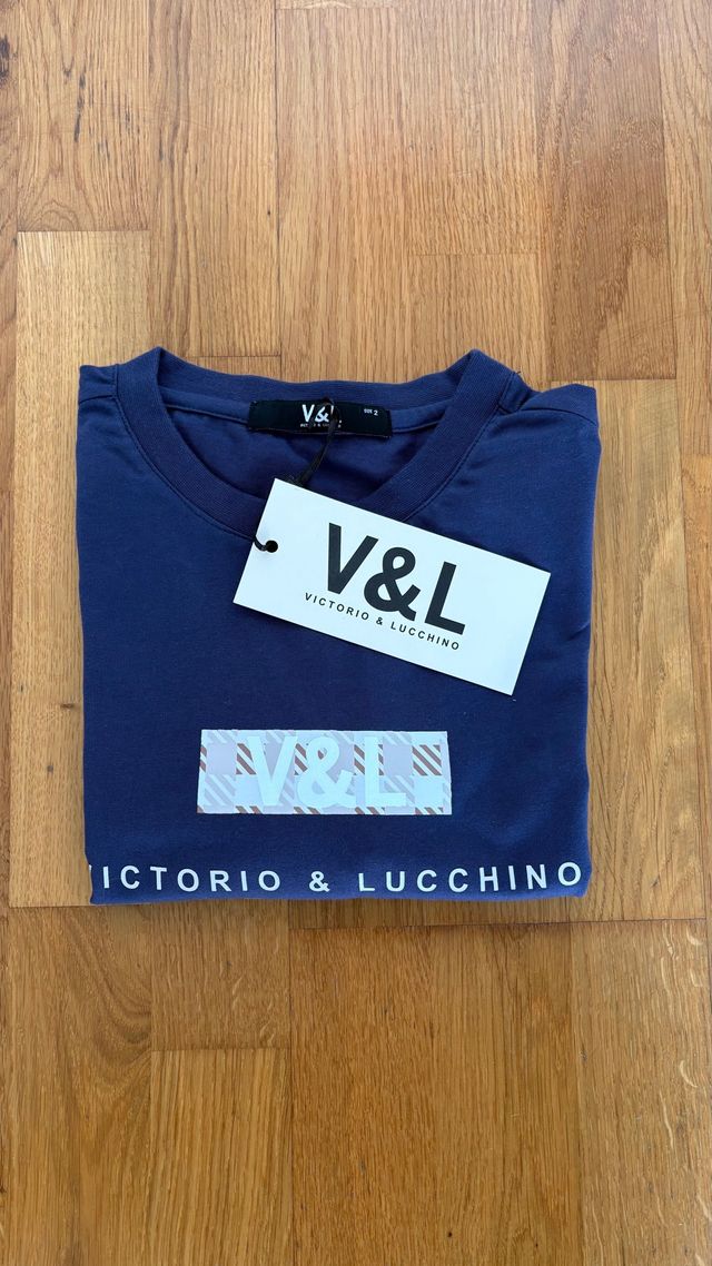 Camiseta V&L Victorio & Lucchino Azul Talla M