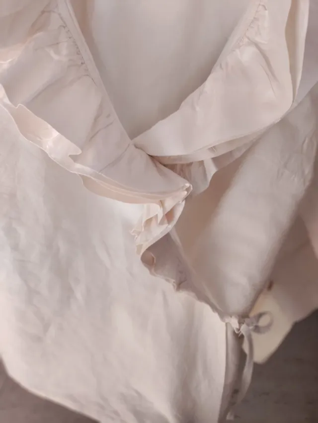 Camisa de seda 100% beige