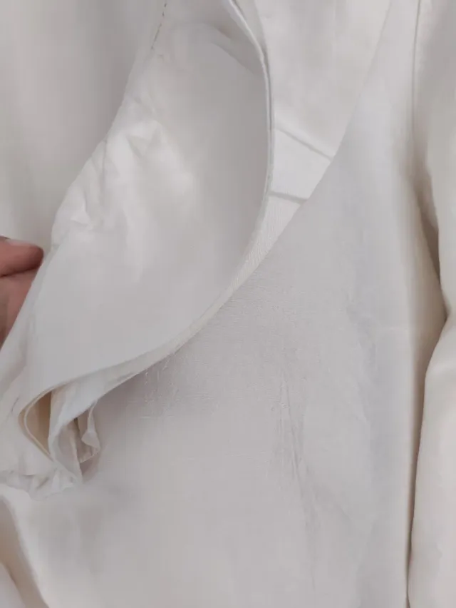 Camisa de seda 100% beige