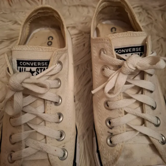 Converse plataforma beige y blancas