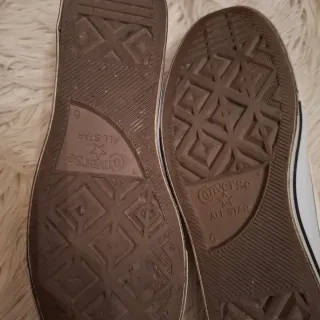 Converse plataforma beige y blancas