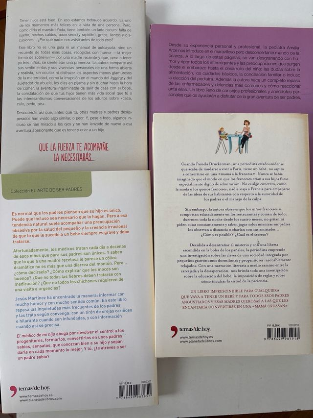 Lote 4 libros crianza infantil