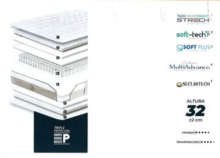 Colchón modelo ErgoPlus Evo, 90x190 nuevo