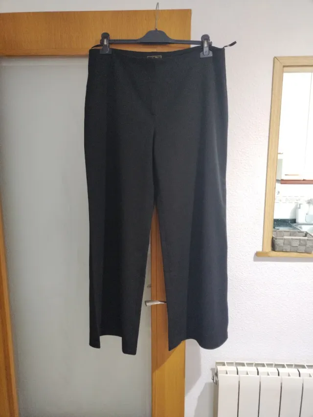 Pantalón ancho vestir negro