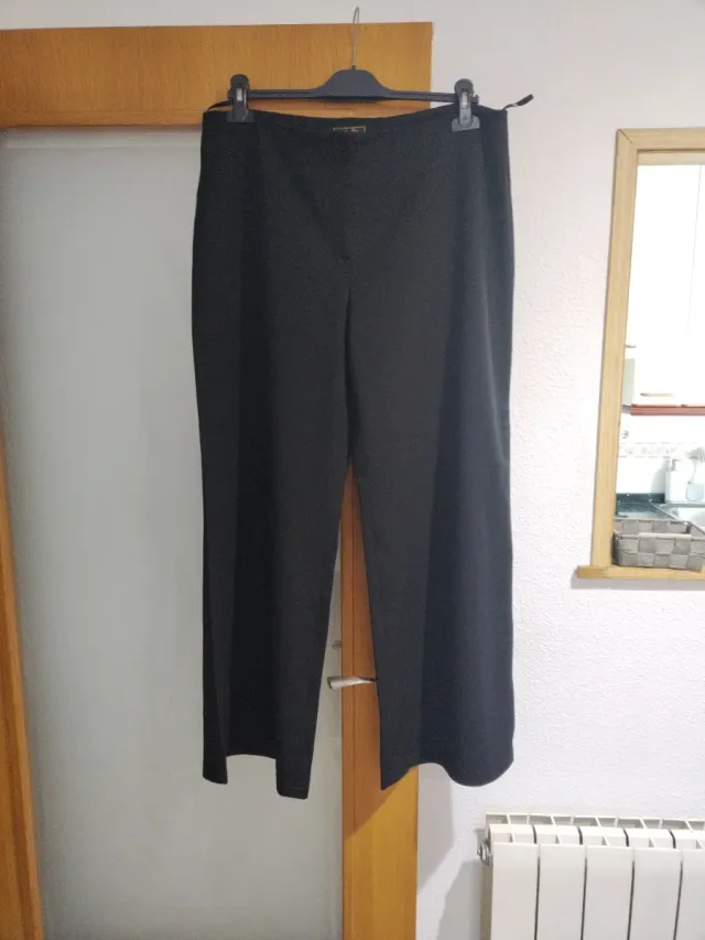 Pantalón ancho vestir negro