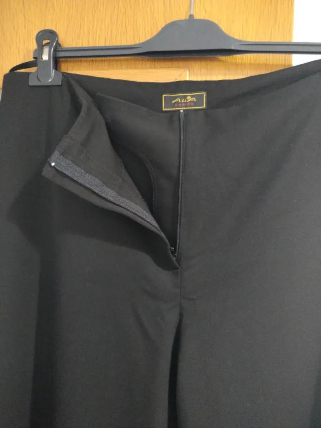 Pantalón ancho vestir negro