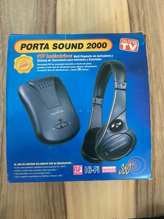 Porta Sound 2000 Auriculares Inalámbricos VHF pila
