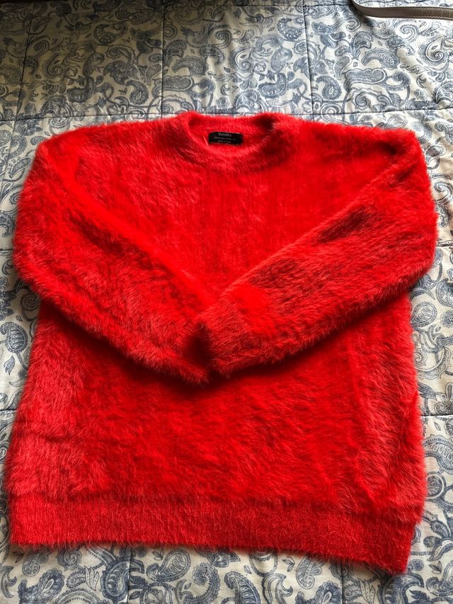 Bershka Sudadera Roja Talla M