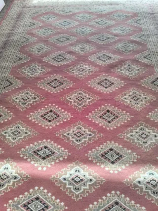 Alfombra Persa Pakistán Rosa Beige