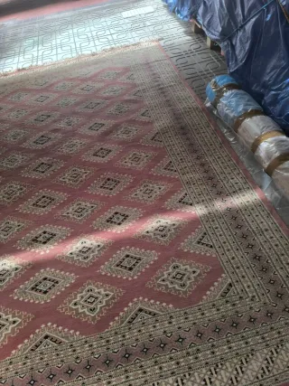 Alfombra Persa Pakistán Rosa Beige