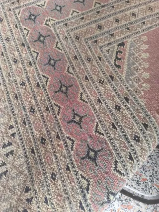 Alfombra Persa Pakistán Rosa Beige