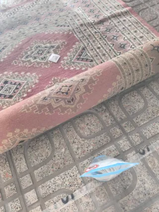 Alfombra Persa Pakistán Rosa Beige