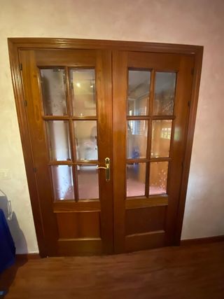 Puerta doble hoja salón