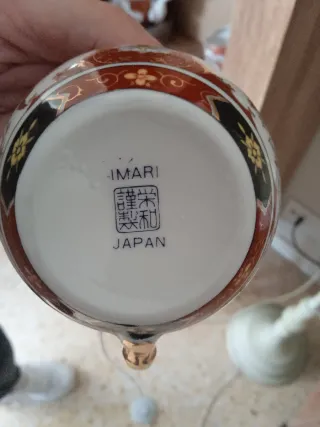 Juego de té japonés porcelana y bambú.en persona