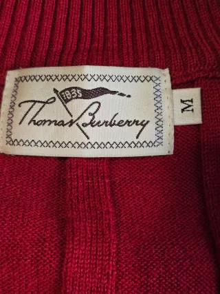 Chaqueta Burberry Roja Cremallera