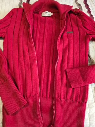 Chaqueta Burberry Roja Cremallera