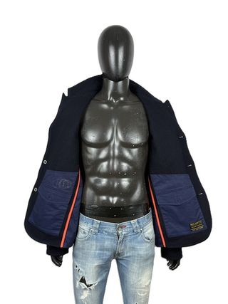 Pepe Jeans Cappotto Lana Blu Uomo XL
