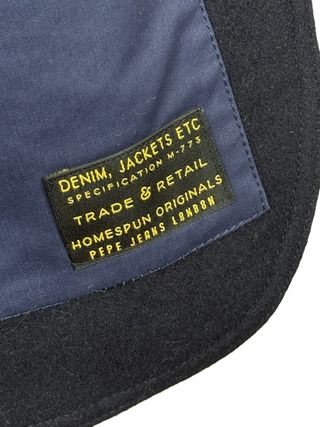 Pepe Jeans Cappotto Lana Blu Uomo XL