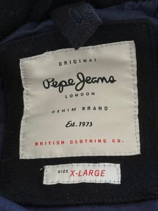 Pepe Jeans Cappotto Lana Blu Uomo XL