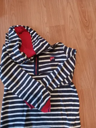 Sudadera rayas azul y roja Talla 10