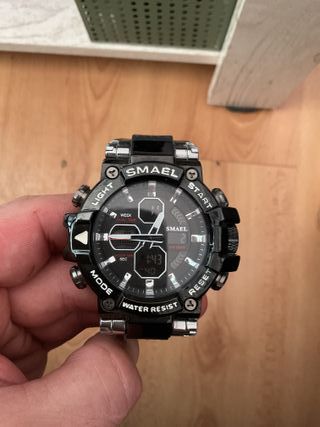 Reloj SMAEL Negro y Plateado