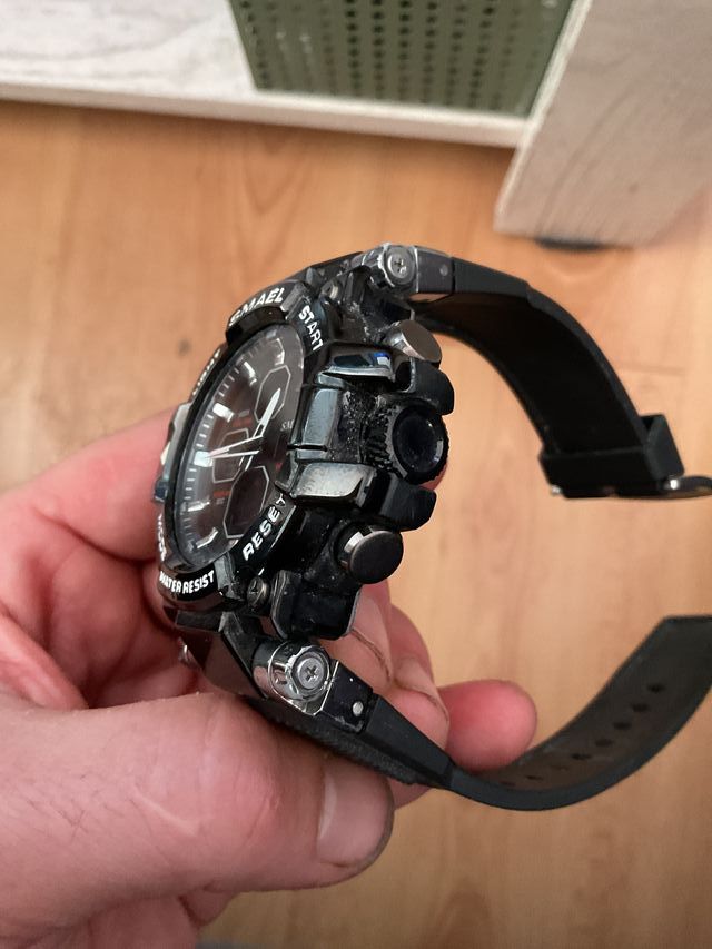 Reloj SMAEL Negro y Plateado