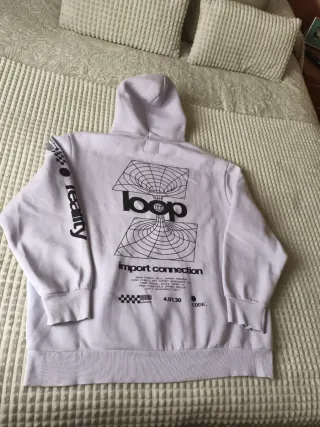 Sudadera Bershka Morada Talla L