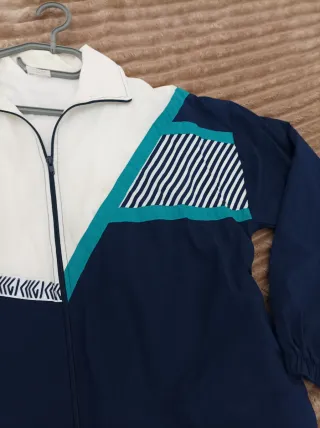 Chaqueta Vintage Kangaroo Azul y Blanca