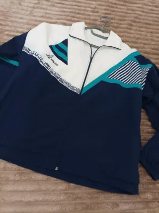 Chaqueta Vintage Kangaroo Azul y Blanca