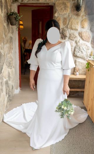 Vestido de Novia Pronovias Blanco Talla XL