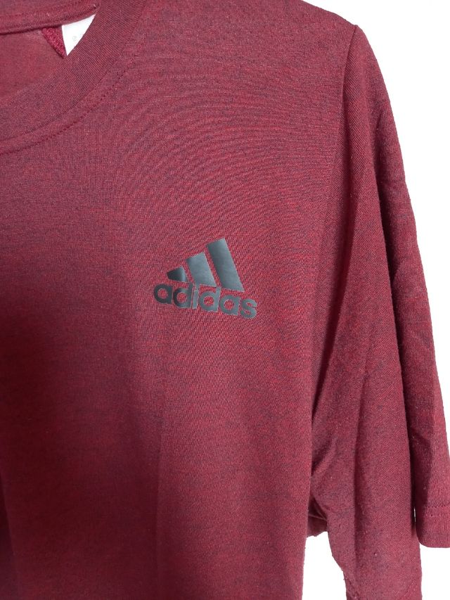 Camiseta Adidas Climalite granate talla M