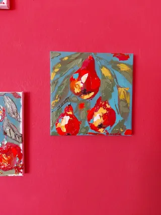 Quadro acrilico pere rosse