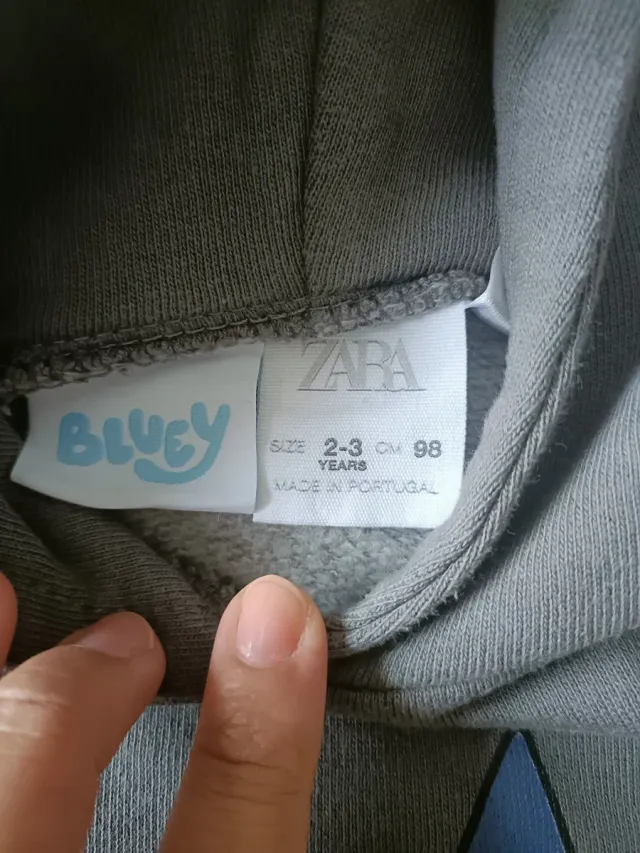 Vestido sudadera Zara niña Bluey