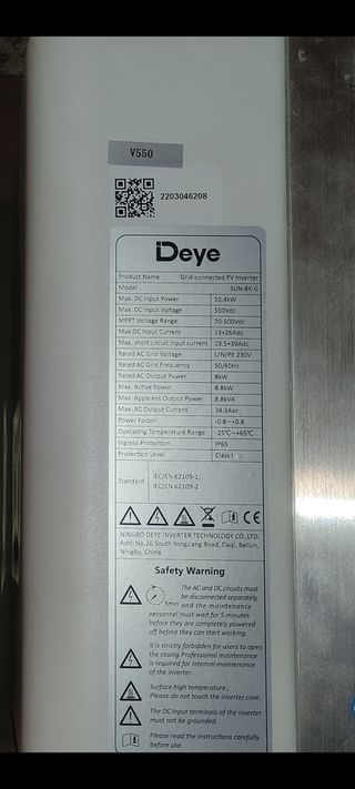 Inversor Deye Sun 8K-G