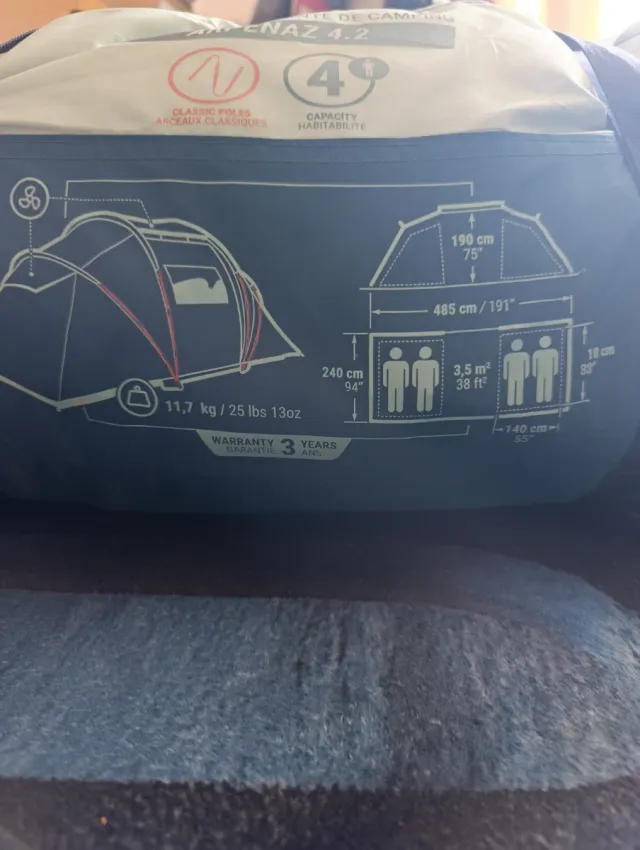 Tienda de campaña Arpenaz 4.2