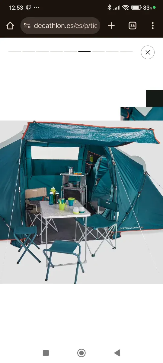 Tienda de campaña Arpenaz 4.2