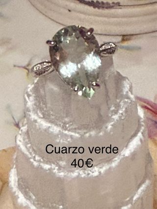 Anillos minerales naturales Plata 925 ajusajustabl